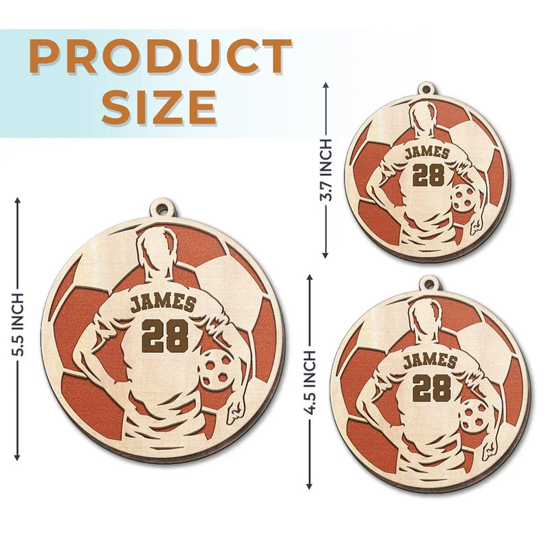 Playing With Heart Is What Sets You Apart - Personalized Custom Ornament - Wood Custom Shaped - Christmas Gift For Sport Lovers, Sport Players