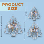 Custom Photo Side By Side, We Create Our Family Story - Family Personalized Custom Ornament - Acrylic Custom Shaped - Christmas Gift For Family Members