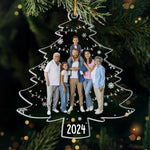 Custom Photo Side By Side, We Create Our Family Story - Family Personalized Custom Ornament - Acrylic Custom Shaped - Christmas Gift For Family Members