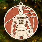Play With Heart - Personalized Custom Ornament - Wood Custom Shaped - Christmas Gift For Sport Lovers, Sport Players