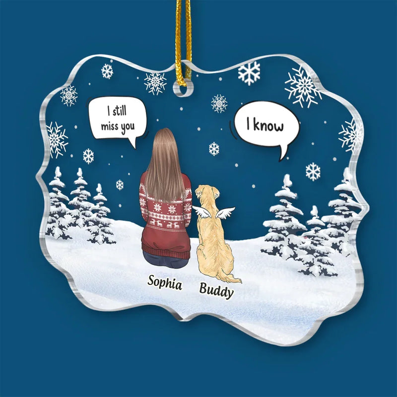 A Companion Is Gone, But The Memory Lives On - Memorial Personalized Custom Ornament - Acrylic Benelux Shaped - Christmas Gift, Sympathy Gift For Pet Owners, Pet Lovers