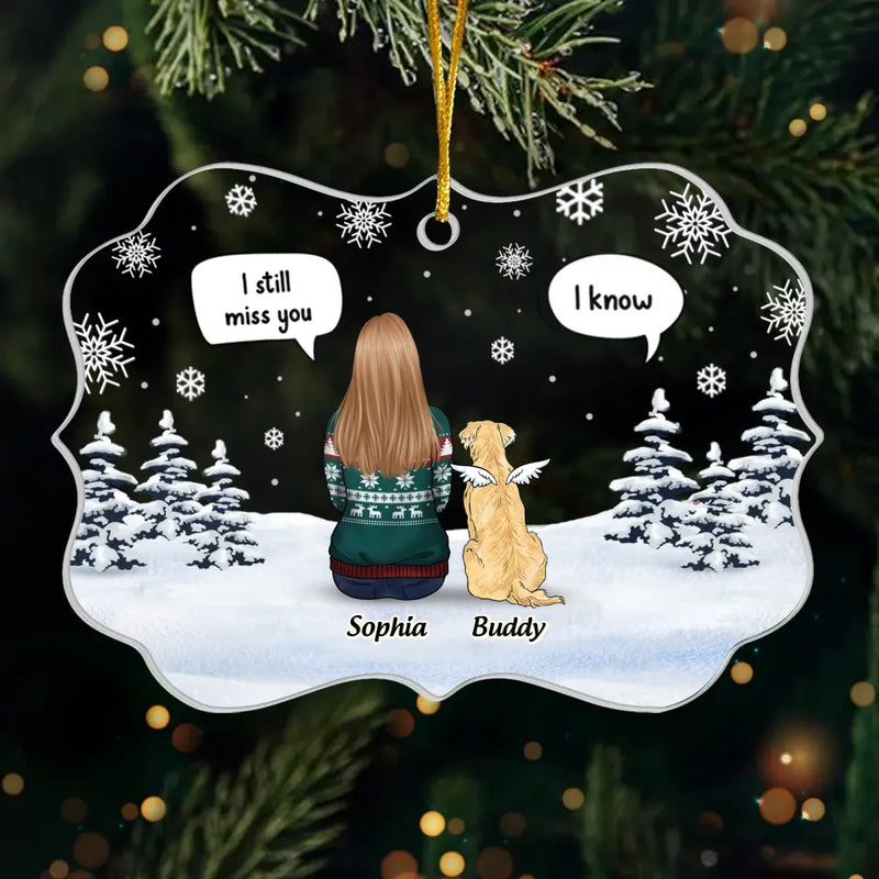 A Companion Is Gone, But The Memory Lives On - Memorial Personalized Custom Ornament - Acrylic Benelux Shaped - Christmas Gift, Sympathy Gift For Pet Owners, Pet Lovers