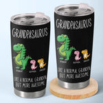 A Normal Papa But More Awesome - Family Personalized Custom Tumbler - Father's Day, Gift For Grandpa, Dad