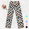 Photo personnalisée dans les pattes de nos animaux, nous trouvons la joie - Pantalon de pyjama personnalisé pour chien et chat - Cadeau de Noël pour les propriétaires d'animaux et les amoureux des animaux