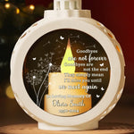 Goodbyes Are Not Forever, We Will Meet Again - Memorial Personalized Custom Candlelight Lantern Ornament - Sympathy Gift, Christmas Gift For Family Members
