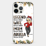 Promoted To Great Grandma - Family Personalized Custom Clear Phone Case - Gift For Mom, Grandma