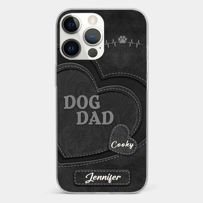 Keep You Forever In My Heart - Dog & Cat Personalized Custom Clear Phone Case - Gift For Mom, Dog Lovers
