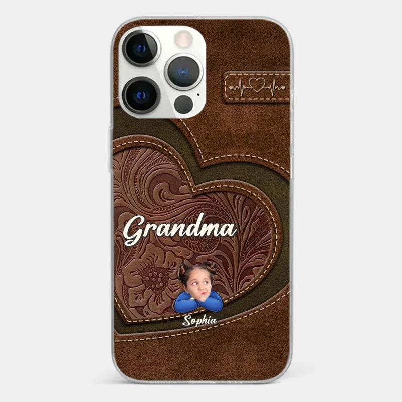 Custom Photo Call Me Grandma - Family Personalized Custom Clear Phone Case - Gift For Mom, Grandma