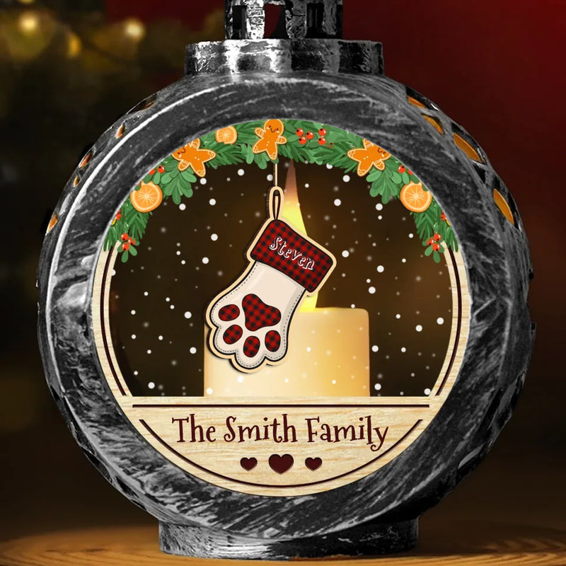Believe In The Magic Of Christmas - Family Personalized Custom Candlelight Lantern Ornament - Christmas Gift For Family Members