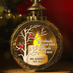 Cardinals Appear When Angels Are Near - Memorial Personalized Custom Candlelight Lantern Ornament - Sympathy Gift, Christmas Gift For Family