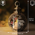 Cardinals Appear When Angels Are Near - Memorial Personalized Custom Candlelight Lantern Ornament - Sympathy Gift, Christmas Gift For Family