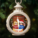 My Mom Is My Greatest Treasure - Family Personalized Custom Candlelight Lantern Ornament - Christmas Gift For Mom, Daughter