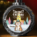 Catmas Is Coming To Your Town - Cat Personalized Custom Candlelight Lantern Ornament - Christmas Gift For Pet Owners, Pet Lovers