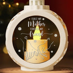 A Mother Is Your Forever Friend - Family Personalized Custom Candlelight Lantern Ornament - Christmas Gift For Mom, Grandma