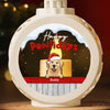 Furry Holiday Wishes - Dog & Cat Personalized Custom Candlelight Lantern Ornament - Christmas Gift For Pet Owners, Pet Lovers