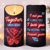 Always Loved, Always Cherished, Now And Forever - Couple Personalized Custom LED Candle - Christmas Gift For Husband Wife, Anniversary