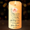 Dans notre mémoire, tu es toujours là - Bougie LED personnalisée commémorative - Cadeau de condoléances, cadeau de Noël pour les membres de la famille