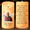 Custom Photo Your Memory Is The Light That Guards Our Hearts And Souls - Memorial Personalized Custom LED Candle - Sympathy Gift, Christmas Gift For Family Members
