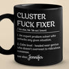 An Expert Problem Solver - Coworker Personalized Custom Black Mug - Christmas Gift For Coworkers, Work Friends, Colleagues