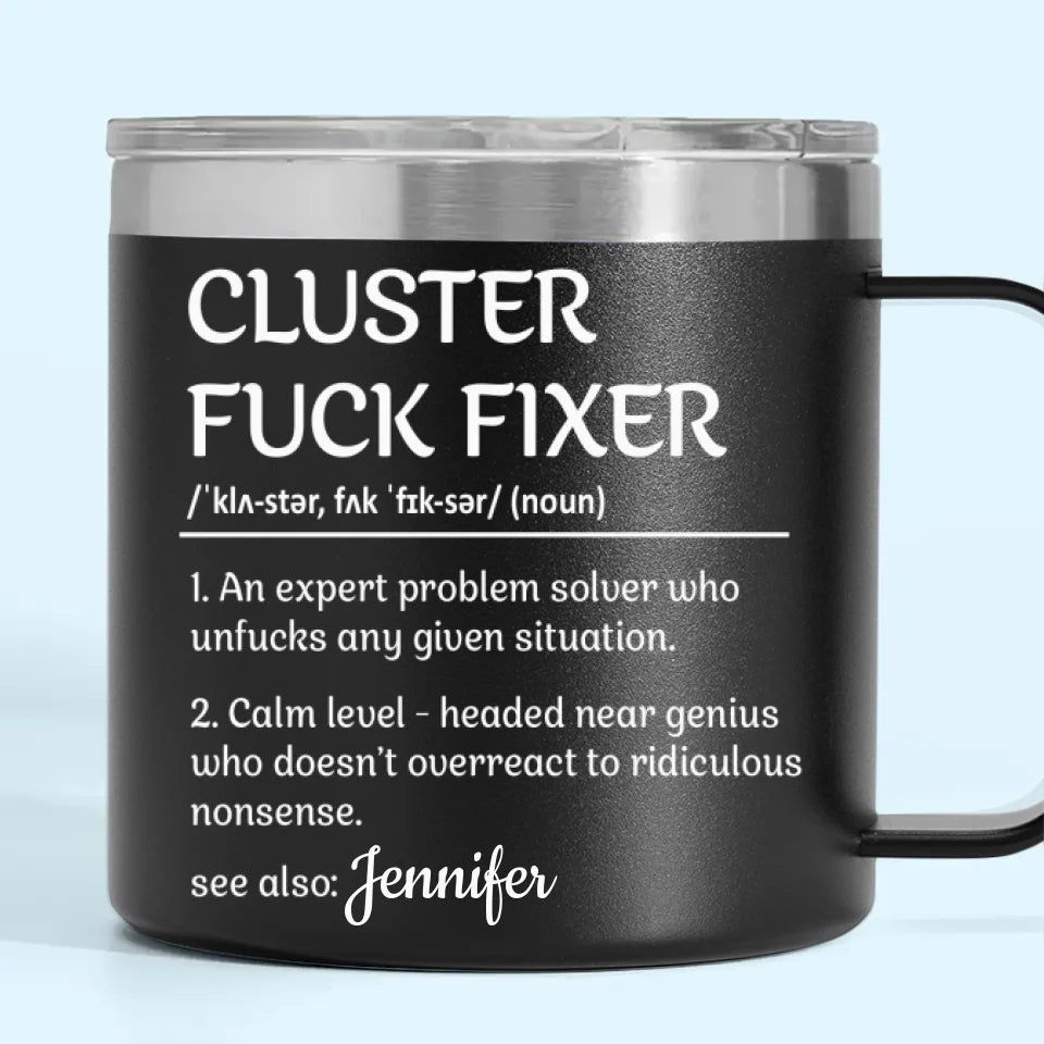 You Make Every Task Look So Effortless And Easy - Coworker Personalized Custom 14oz Stainless Steel Tumbler With Handle - Gift For Coworkers, Work Friends, Colleagues