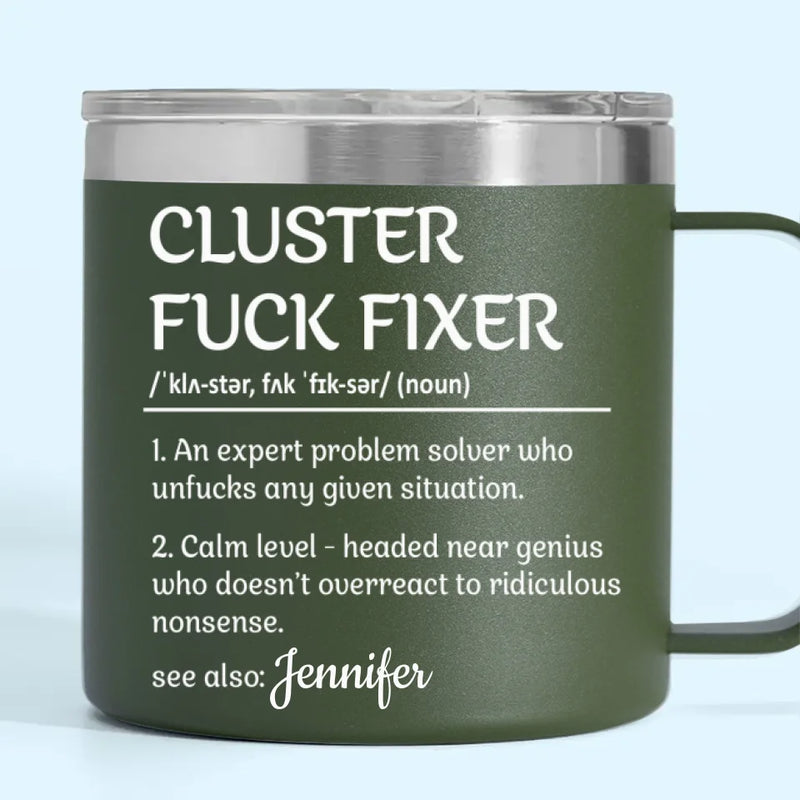 You Make Every Task Look So Effortless And Easy - Coworker Personalized Custom 14oz Stainless Steel Tumbler With Handle - Gift For Coworkers, Work Friends, Colleagues
