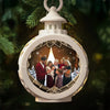 Custom Photo Christmas Keeps Us All Sticking Together - Family Personalized Custom Candlelight Lantern Ornament - Christmas Gift For Family Members