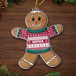 Custom Name Christmas Gingerbread Decor - Personalized Ornament