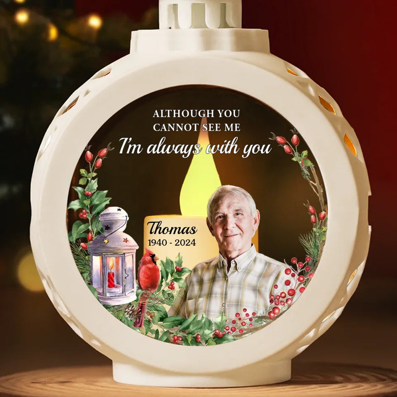 Custom Photo A Warm Light Can Bring A Sense Of Peace - Memorial Personalized Custom Candlelight Lantern Ornament - Sympathy Gift, Christmas Gift For Family Members