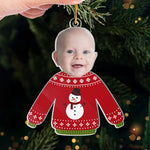 Custom Photo Santa’s Little Helper - Family Personalized Custom Ornament - Acrylic Custom Shaped - Christmas Gift For New Moms, New Dads, Grandparent