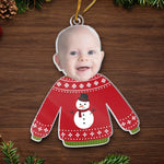 Custom Photo Santa’s Little Helper - Family Personalized Custom Ornament - Acrylic Custom Shaped - Christmas Gift For New Moms, New Dads, Grandparent
