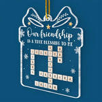 Partners In Crime And In Fun - Bestie Personalized Custom Ornament - Acrylic Custom Shaped - Christmas Gift For Best Friends, BFF, Sisters