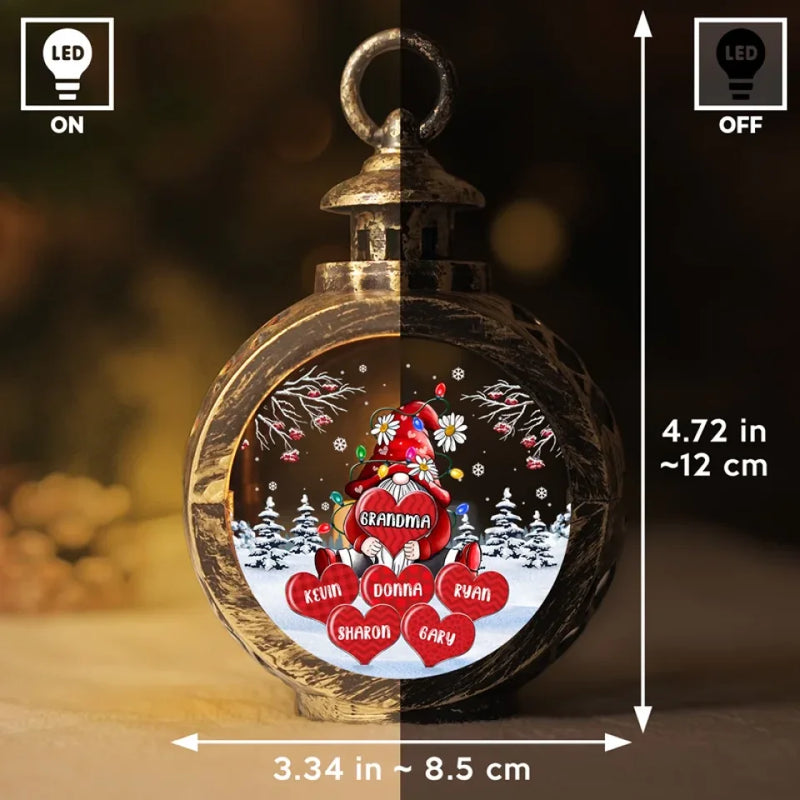 In My Heart, There’s Always Room For My Grandkids - Family Personalized Custom Candlelight Lantern Ornament - Christmas Gift For Mom, Grandma