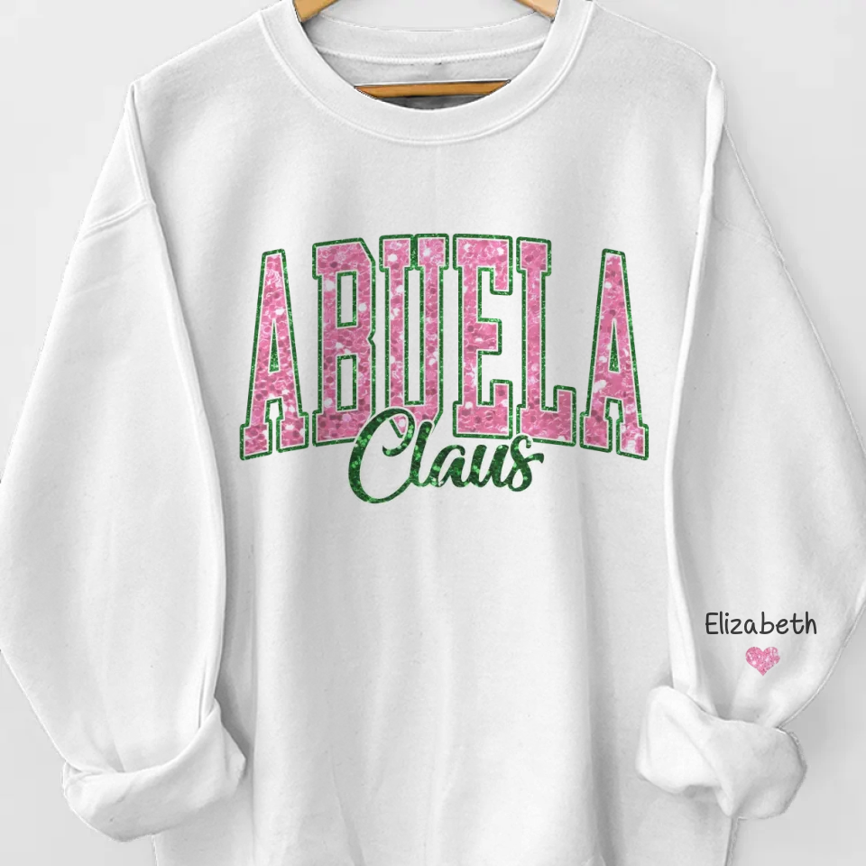 We Find The True Meaning Of Christmas - Family Personalized Custom Unisex Sweatshirt With Design On Sleeve - Christmas Gift For Mom, Grandma