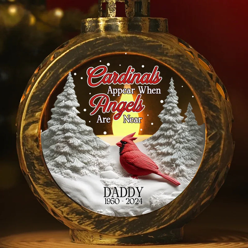 Forever Missed, But Never Forgotten - Memorial Personalized Custom Candlelight Lantern Ornament - Sympathy Gift, Christmas Gift For Family Members