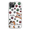 My Prints Follow Every Places You Go - Dog & Cat Personalized Custom 3D Inflated Effect Printed Clear Phone Case - Gift For Pet Owners, Pet Lovers