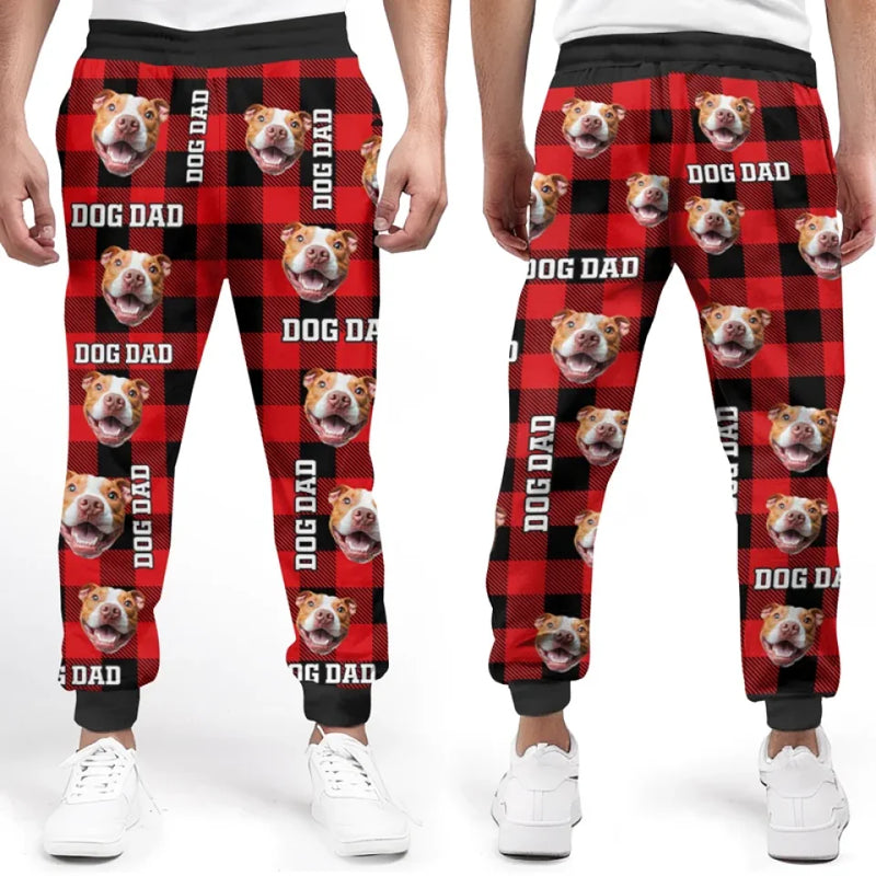 Custom Photo Christmas Cuddles With My Pet - Dog & Cat Personalized Custom Unisex Sweatpants - Christmas Gift For Pet Owners, Pet Lovers