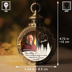 Custom Photo The Sky Looks Different When You Have Someone You Love Up There - Memorial Personalized Custom Candlelight Lantern Ornament - Sympathy Gift, Christmas Gift For Grandpa