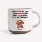 Pawsitively In Love With My Four-Legged Bestie - Dog & Cat Personalized Custom Printed Pottery Mug - Gift For Pet Owners, Pet Lovers