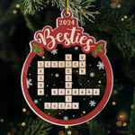 Custom Name Besties Christmas Gifts - Personalized Ornament