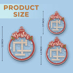 Custom Name Besties Christmas Gifts - Personalized Ornament