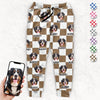 Photo personnalisée « Pattes du Père Noël » : Pantalon de survêtement unisexe personnalisé pour chien et chat - Cadeau de Noël pour propriétaires et amoureux des animaux