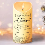 Light It And Bring Some Sunshine To Your Day - Bestie Personalized Custom LED Candle - Christmas Gift For Best Friends, BFF, Sisters