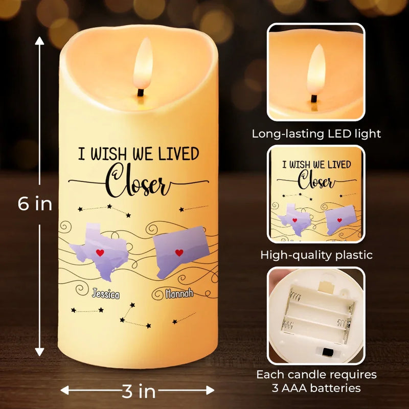 Let The Warmth Of Light Fill Your Heart - Bestie Personalized Custom LED Candle - Christmas Gift For Best Friends, BFF, Sisters