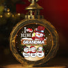 J'adore être grand-mère - Lanterne aux chandelles personnalisée pour la famille - Cadeau de Noël pour maman et grand-mère