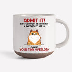 Life Would Be Boring Without Us - Dog & Cat Personalized Custom Printed Pottery Mug - Christmas Gift For Pet Owners, Pet Lovers