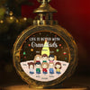 Noël nous unit tous - Lanterne aux chandelles personnalisée pour la famille - Cadeau de Noël pour grand-mère, grand-père et petit-enfant