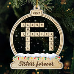 Happy Holidays To My Very Best Friends - Bestie Personalized Custom Ornament - Acrylic Custom Shaped - Christmas Gift For Best Friends, BFF, Sisters