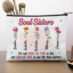 Custom Name Soul Sisters Gifts - Personalized Cosmetic Bag