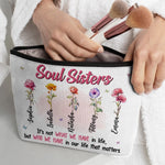 Custom Name Soul Sisters Gifts - Personalized Cosmetic Bag