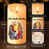 Custom Photo Forever Grateful For These Family Moments - Family Personalized Custom LED Candle - Christmas Gift For Family Members